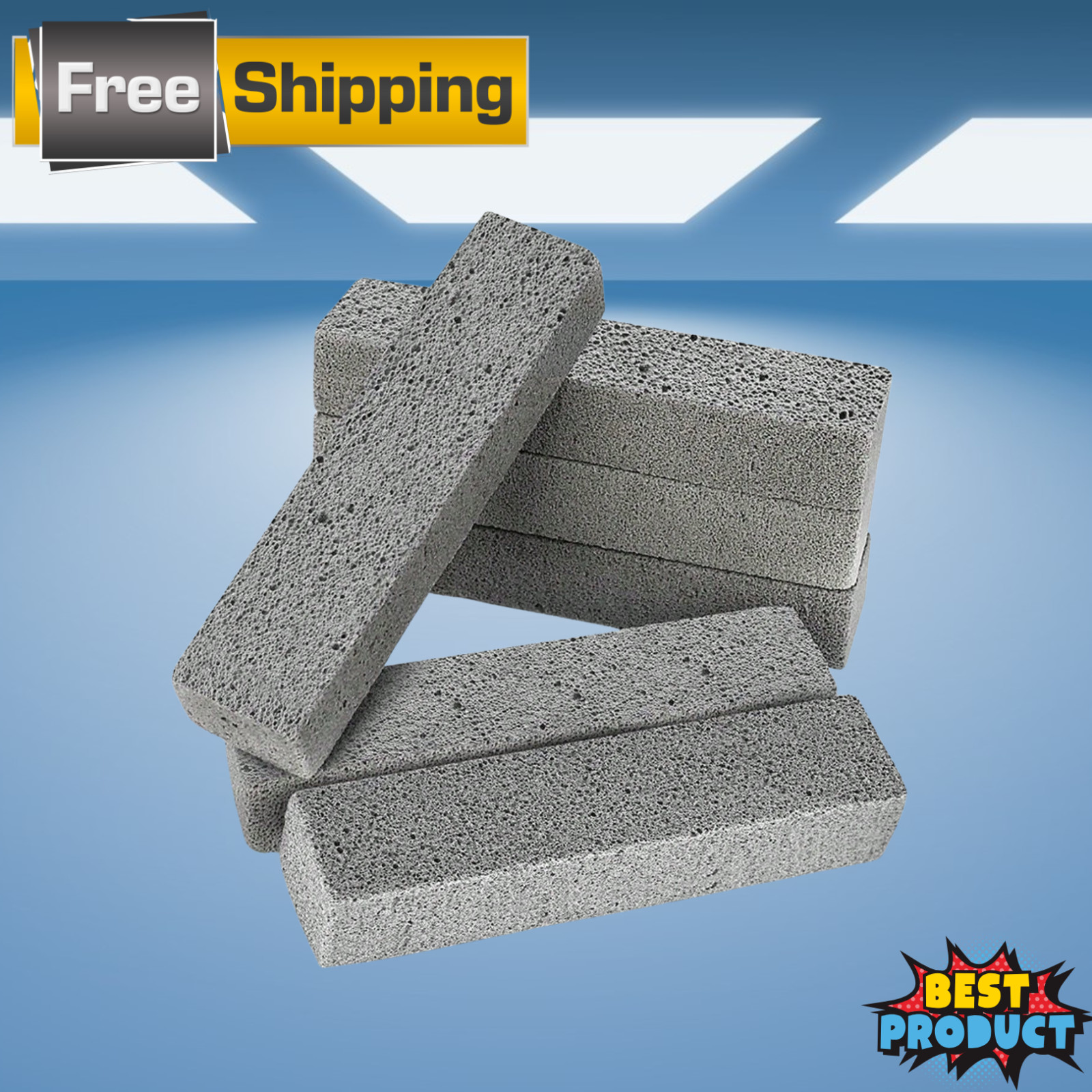 6/3/1pcs Floating Stone Cleaning Brush Heavy Duty Kitchen Bathroom Stain Remover