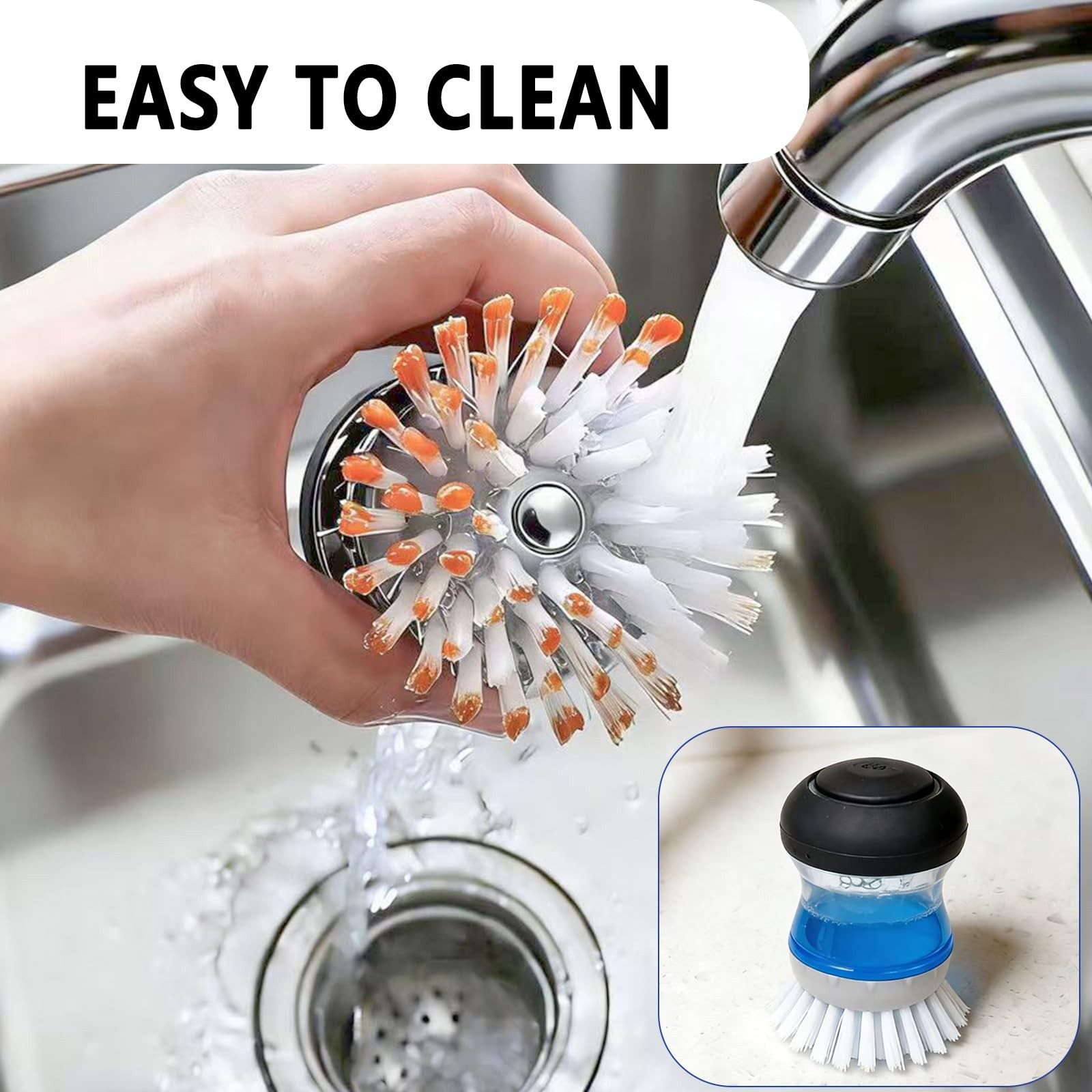 4 Pack Brush Refills for OXO Dish Brush Refill B, Brush Head OXO Dish Brush H…