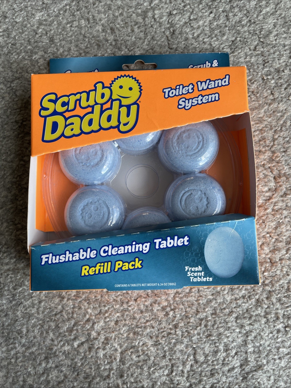 Scrub Toilet Wand System Refills 6-Pk Flushable Dissolving Cleaning Tablet