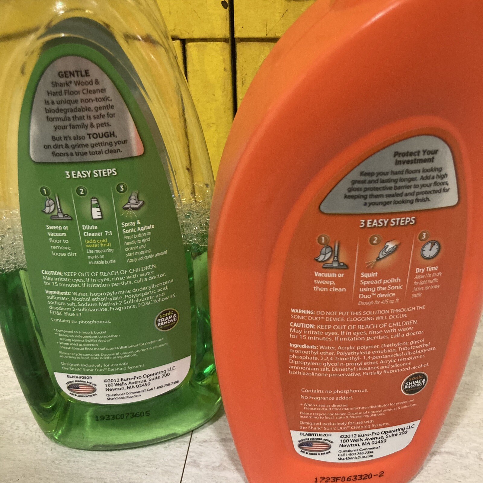 Shark Wood Hard Floor Cleaner Italian Citrus Concentrate Polish Partials