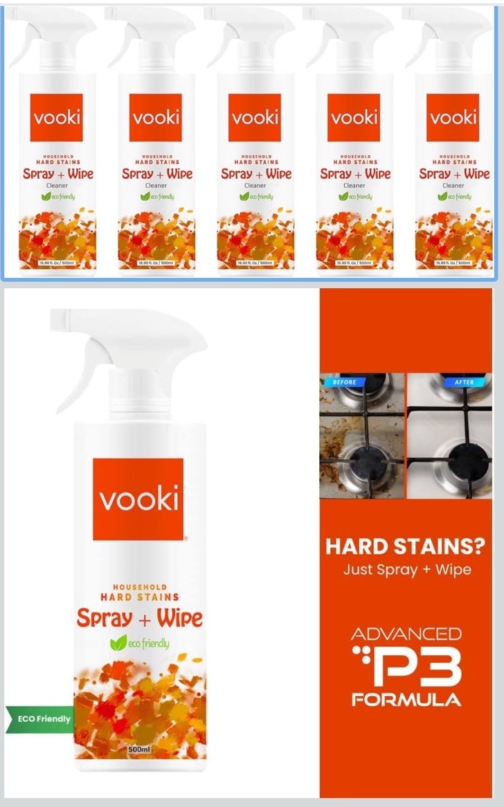 Ecofriendly Hard Stains Spray and Wipe for Toughest House Hold Stains 500 Ml S10