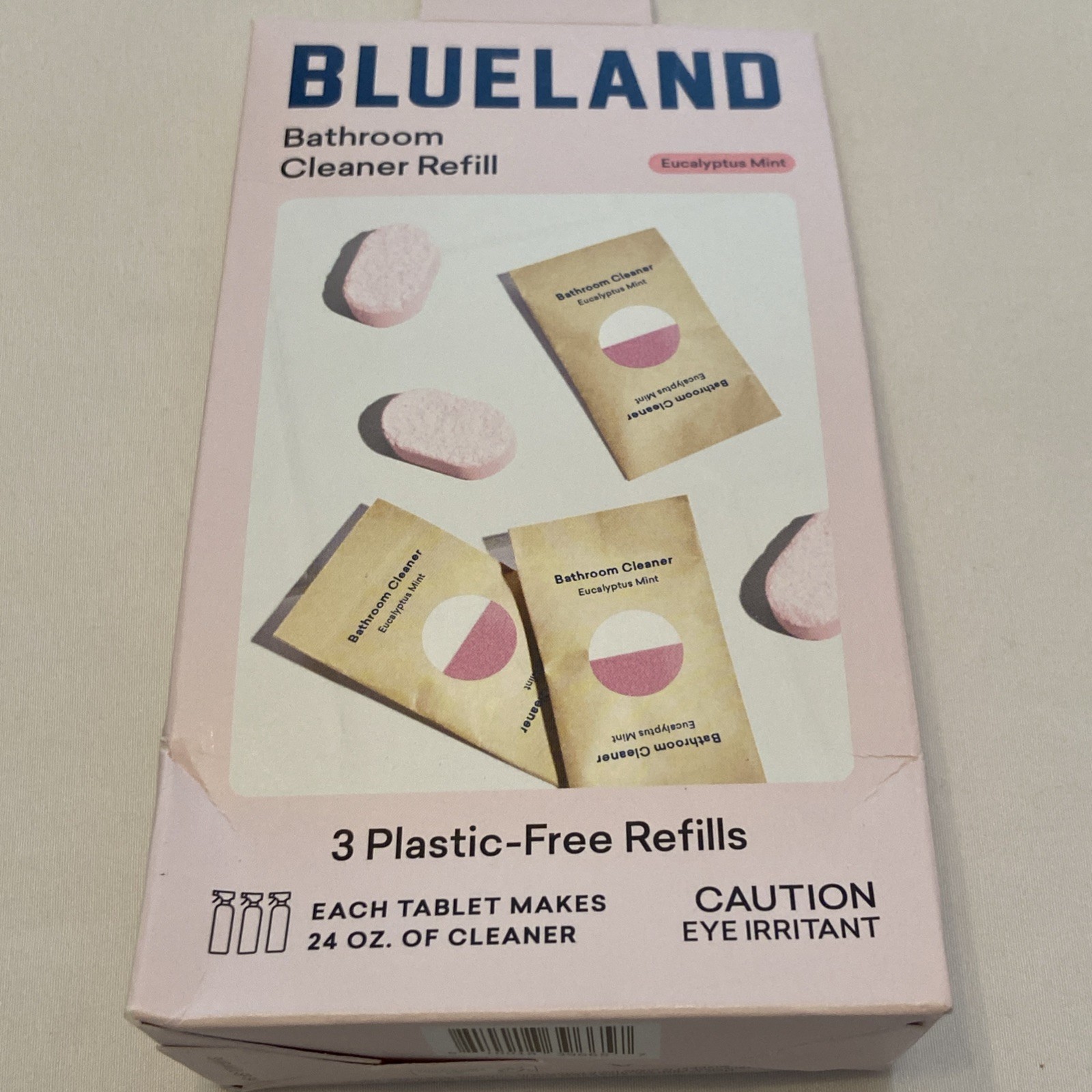 Blueland Cleaner Plastic Free 7 Refill Tablets Bathroom Windows Multi surface
