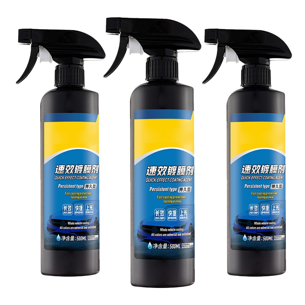 Ceramic Car Coating Spray 500ml Hydrophobic Waterless Wash Wax 16.9 oz