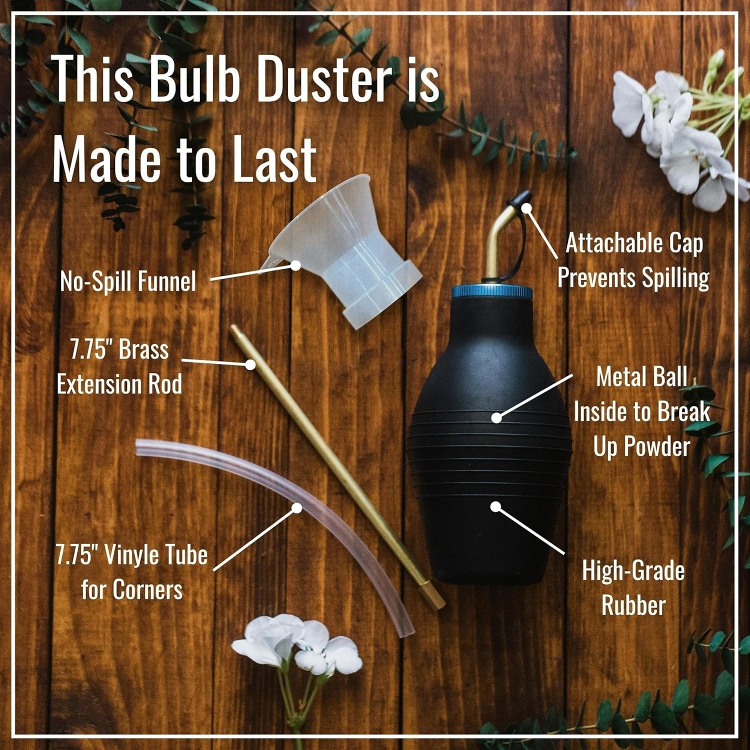 The Insect Buster Bulb Duster 14oz Handheld Sprayer for Diatomaceous Earth