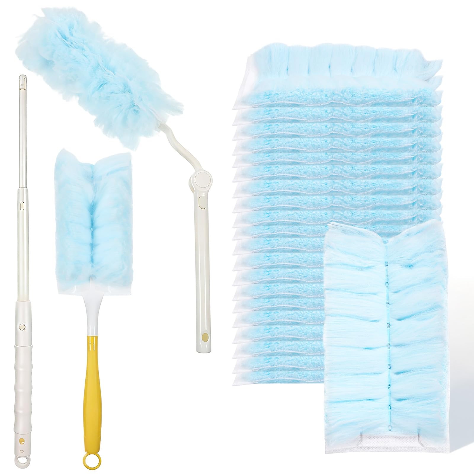 60 Pcs 360° Electrostatic Duster Refills, Heavy Duty Disposable Duster Refill…