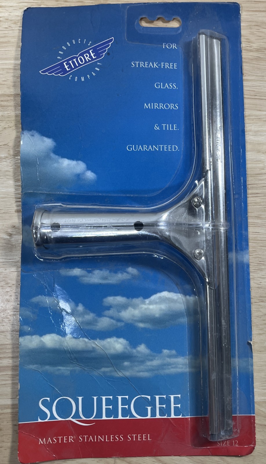 Ettore Master Stainless Steel Squeegee – Size 12 – # 11112 – New In Package