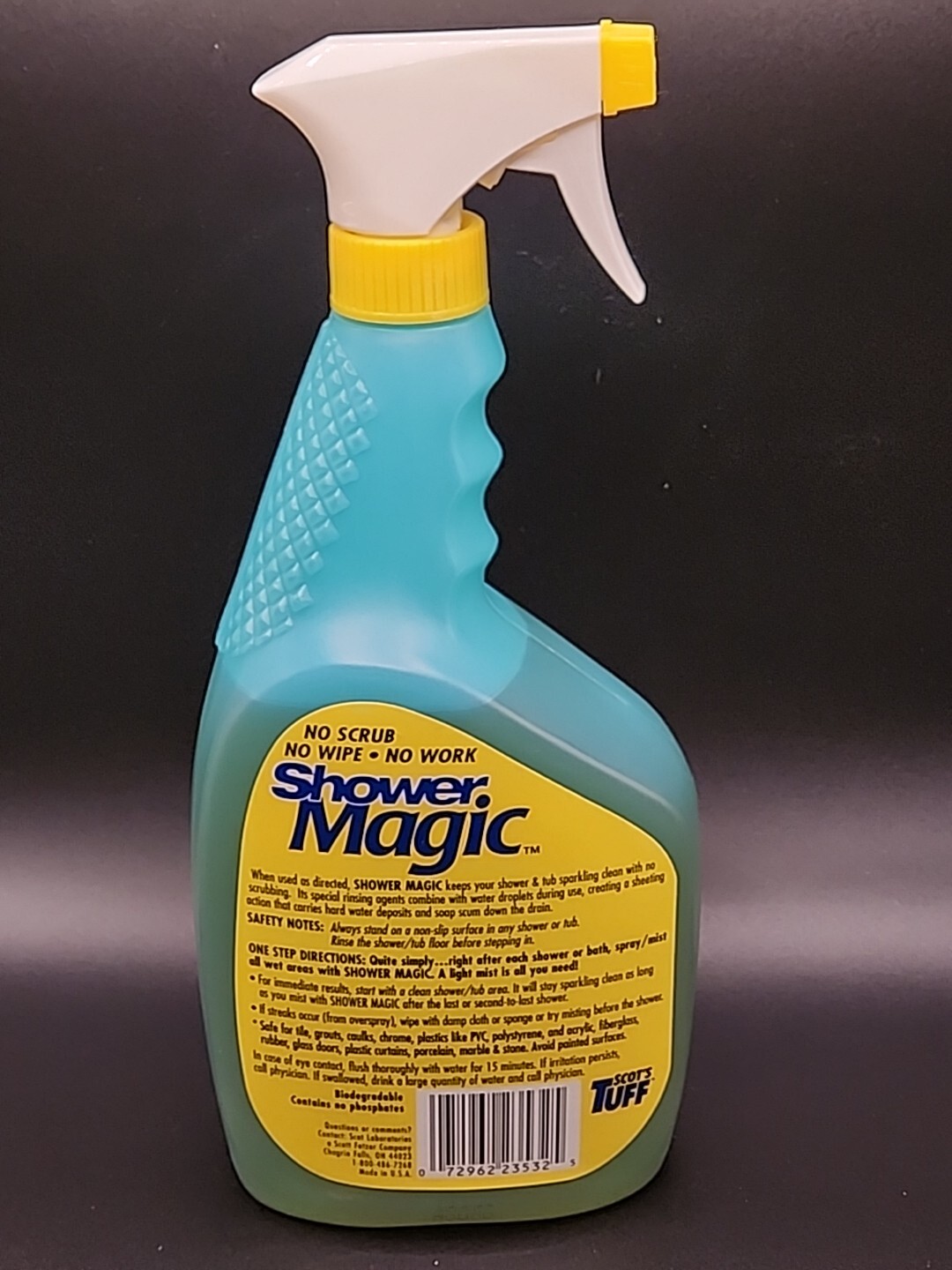 Vintage Scot’s Tuff Shower Magic Daily Mist No Scrub No Wipe No Work 32 oz