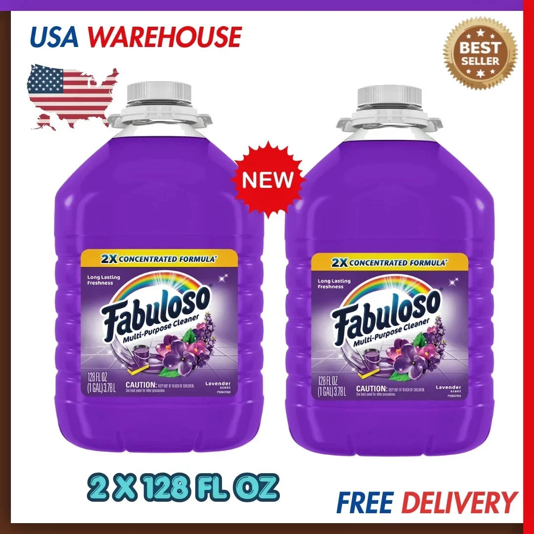 Fabuloso 2X Concentrated Lavender Multi-Purpose Cleaner 128 oz 2 Pack