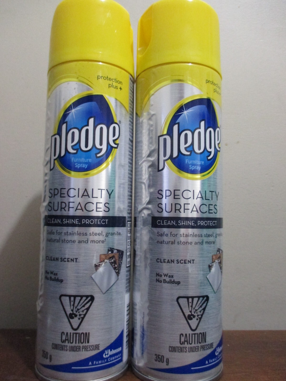 (2) Pledge Specialty Surfaces Stainless Granite Stone Clean Scent Spray