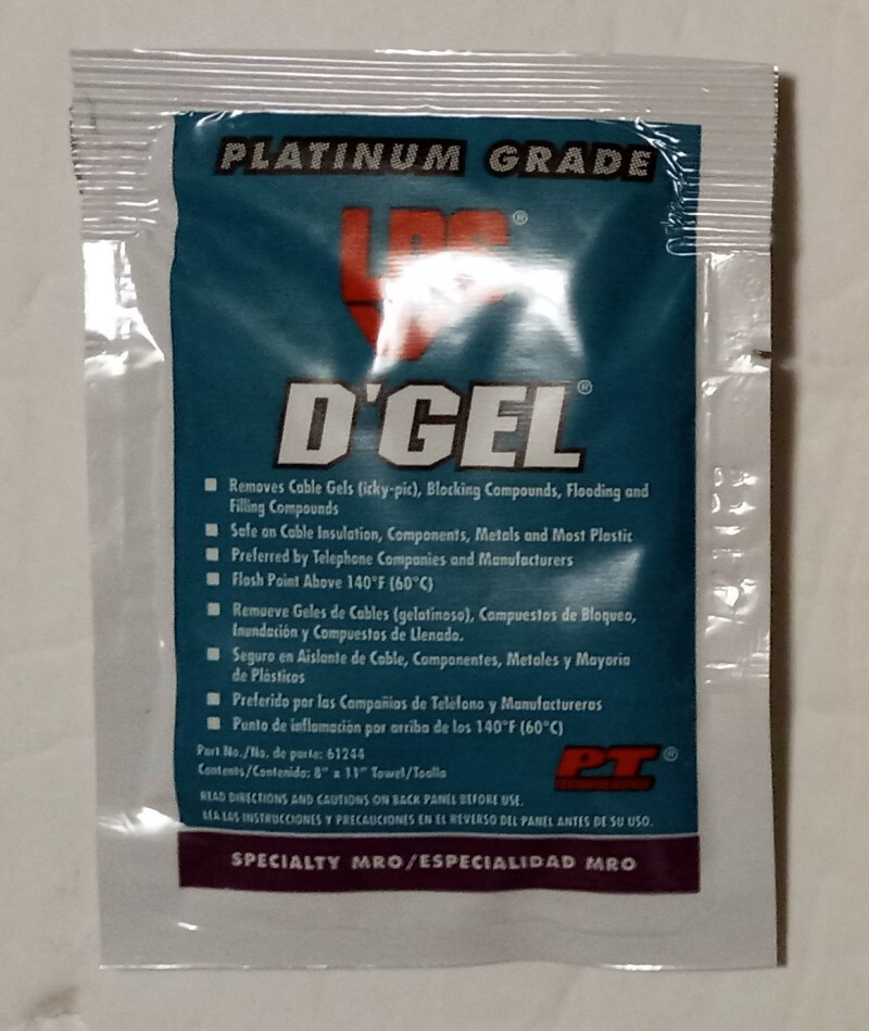 Lot of 6 LPS D’GEL Platinum Grade 61244 Solvent Degreaser Wipes Orange