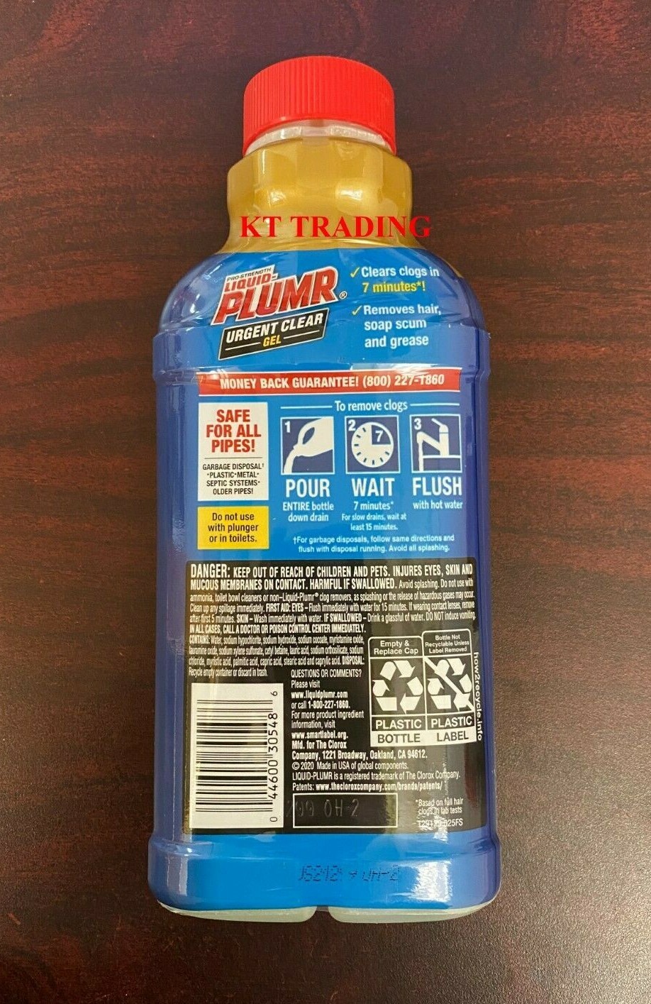 CLORAX LIQUID-PLUMR URGENT CLEAR ~ Drains Pipes CLOG REMOVER Hair Soap Scum