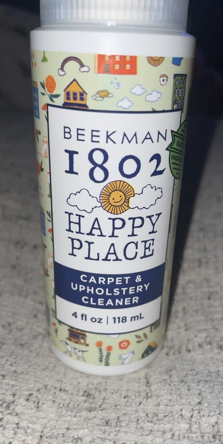 Beekman 1802 Happy Carpet & Upholstery Cleaner. New. 4 Oz.