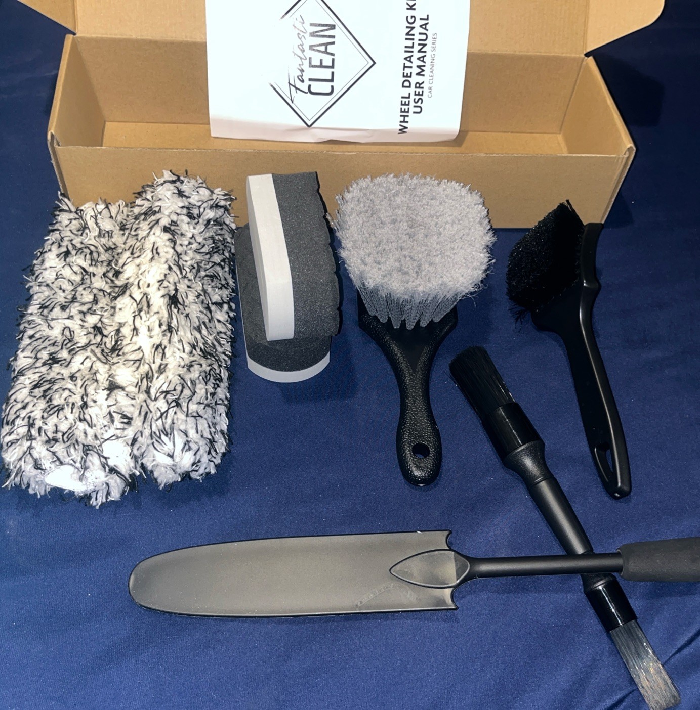 Fantasticlean Car Wheel Cleaning Kit-Soft Brush, Detailing Pads, Scratch…