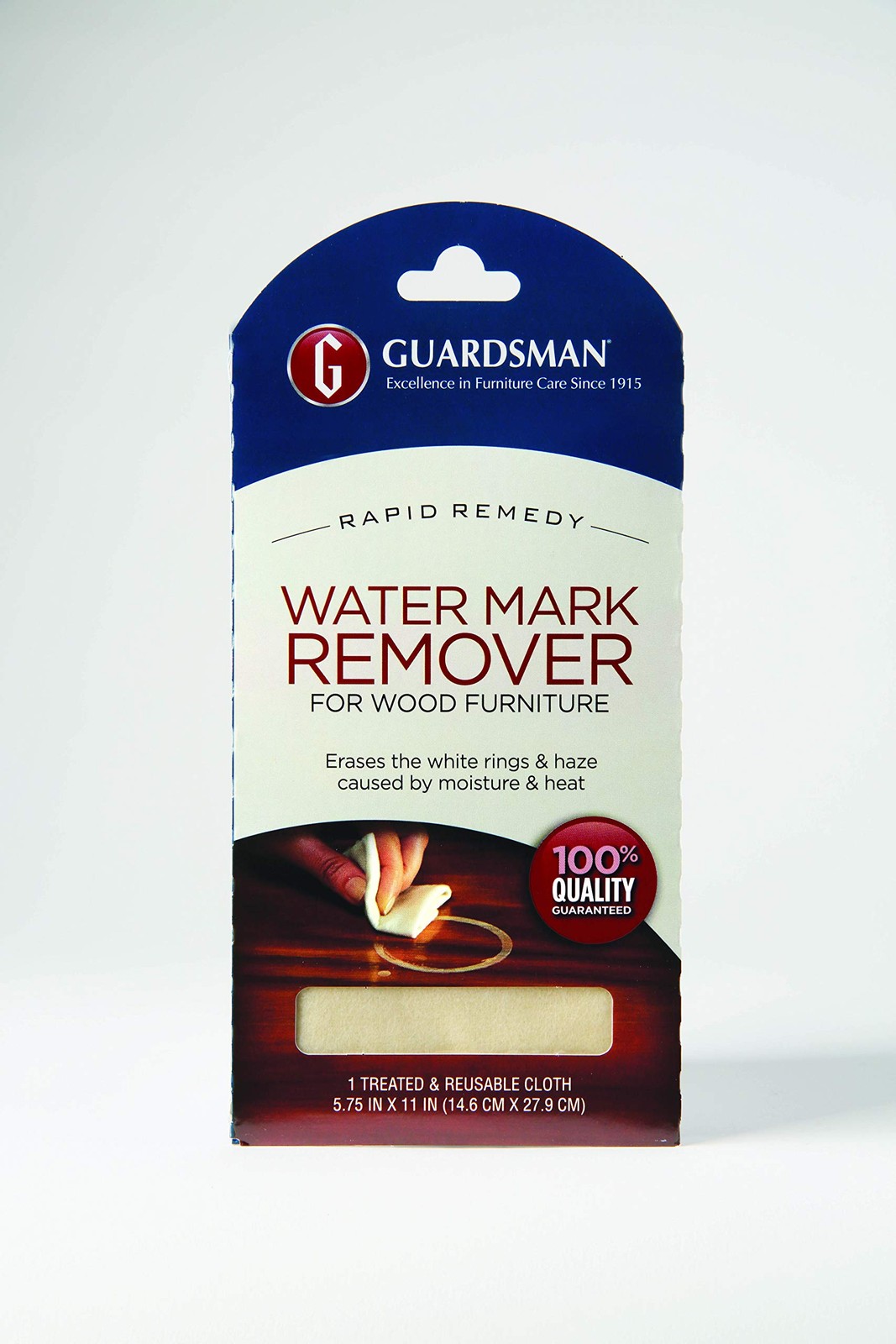 Guardsman Reusable Water Mark Remover Cloth | Wood Cleaner + 2 Piece Set