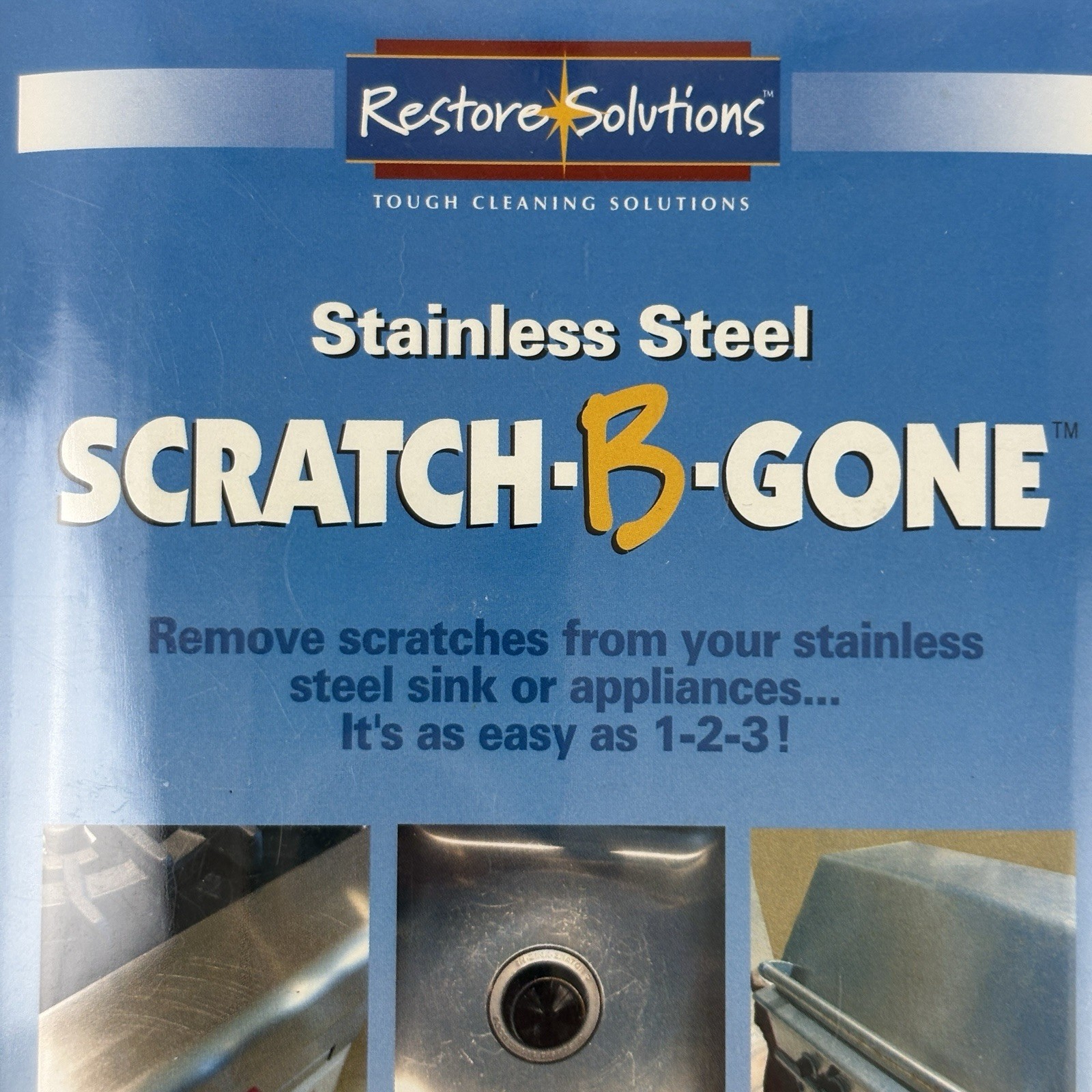 Scratch-B-Gone Stainless Steel Repair Kit Restore Solutions Professional / Home