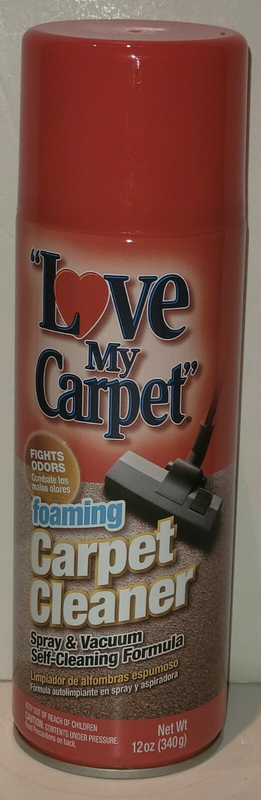12 Pk Love My. Carpet Cleaner Foam 12 Oz Fights Odor Spray & Vacuum