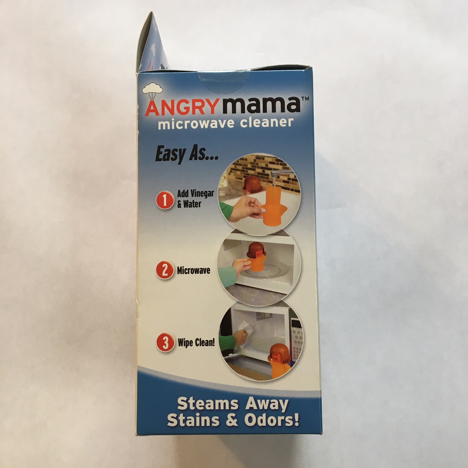 Angry Mama Microwave Cleaner Steam Cleaning Gadget NIB