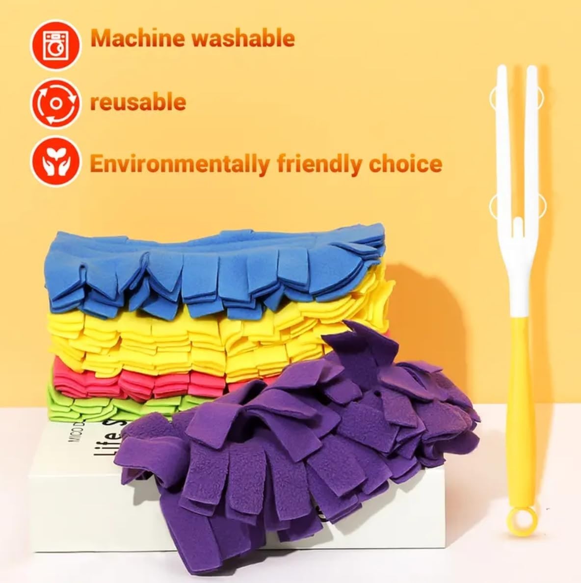 5 Pack Reusable Electrostatic Duster Refills – Heavy Duty for Dust, Hair, Furnit