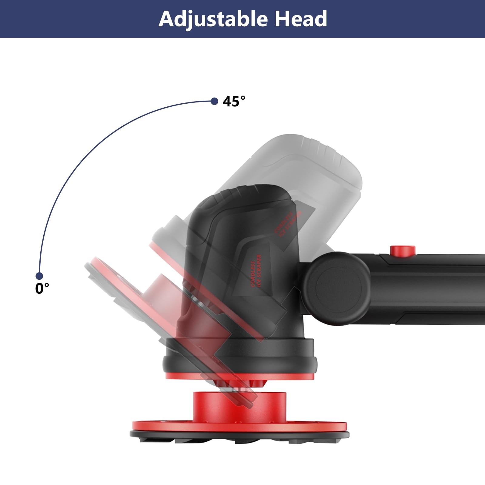 Electric Ice Scraper for Milwaukee 18V Battery, 1300RPM High-Speed