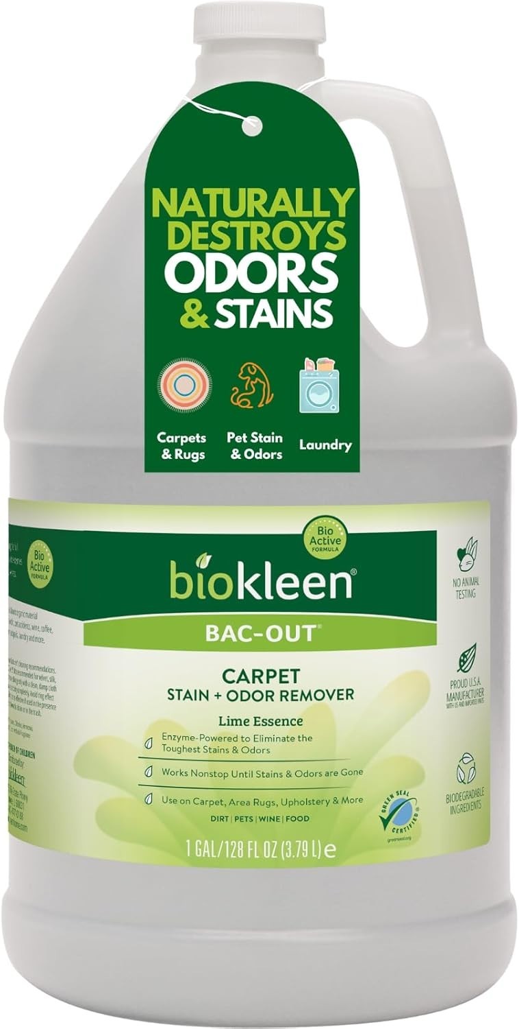 128 Oz Bac-Out Citrus Scent Stain & Odor Remover – Pet Safe Enzyme Formula