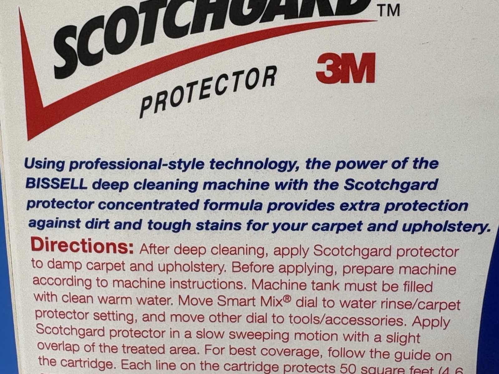 New Sealed Scotch Guard Extra Protection Formula 8 fl oz. Bissell Carpet Clean