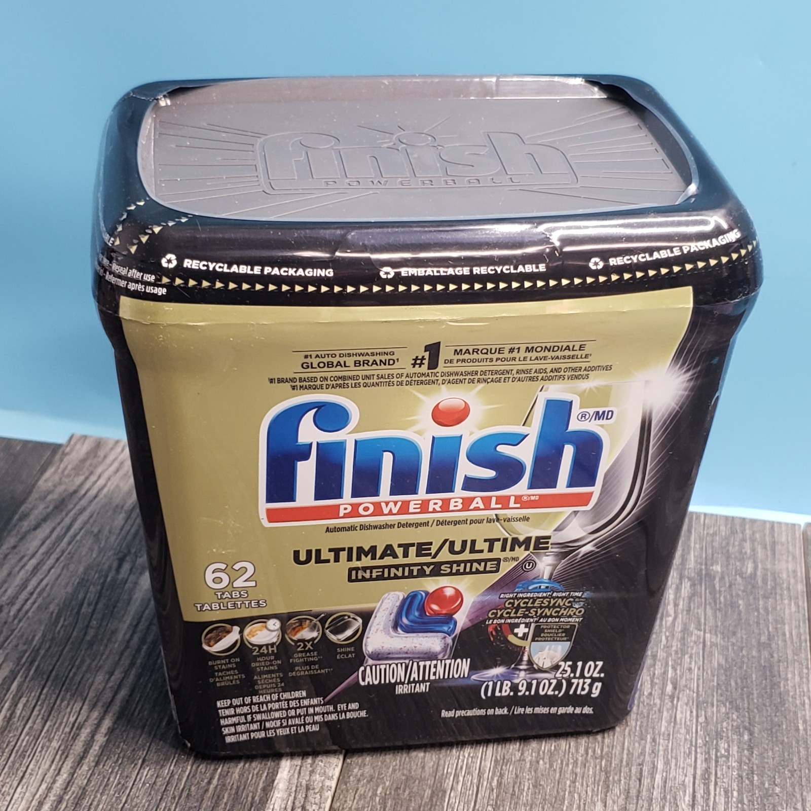 Finish Ultimate Infinity Shine Dishwasher Pods 62 Tabs