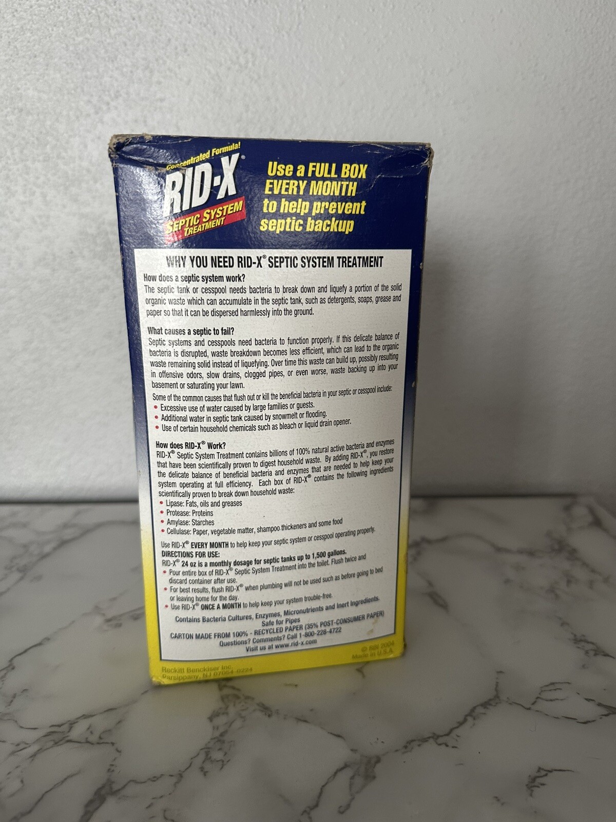 RID-X Septic System Treatment. 24 Oz / 1.5 Lb. New. Sealed. One Month Supply