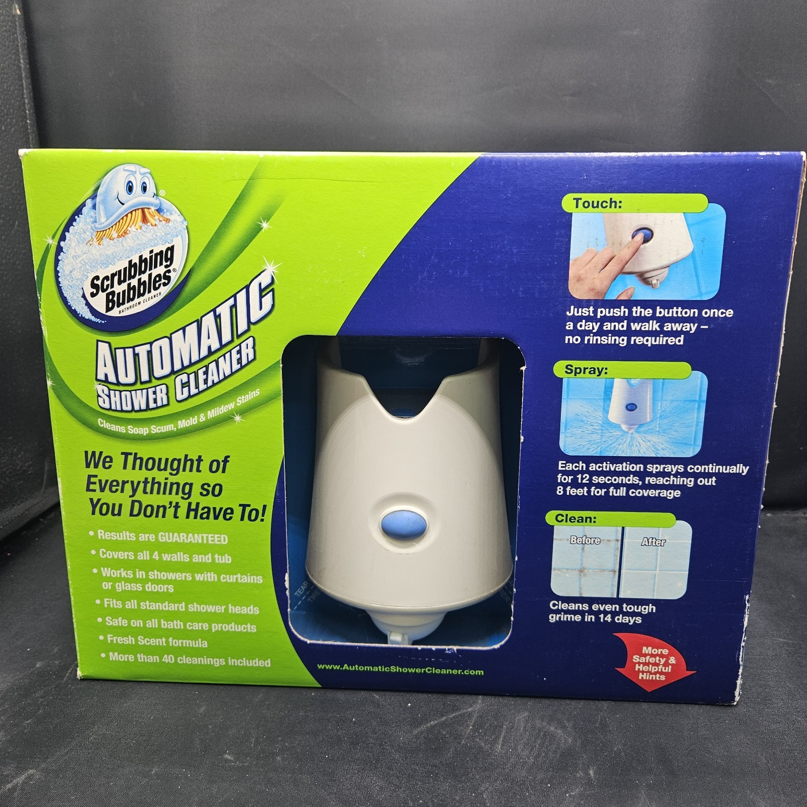 New Unused Scrubbing Bubbles Automatic Shower Cleaner Kit 2 Cleaning Solutions