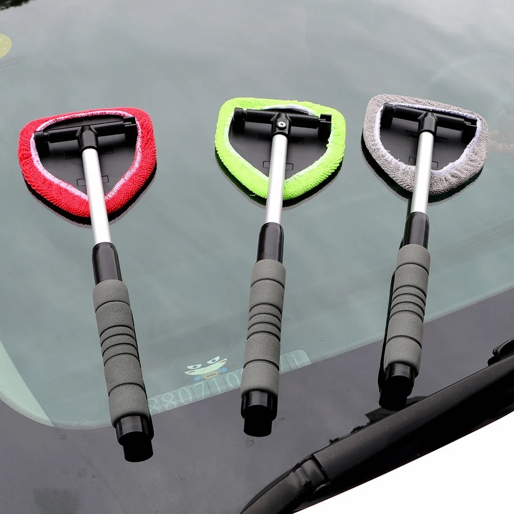 Windshield Cleaning Tool Kit Car Window Glass Wiper Cleaner Brush Pad Extendable