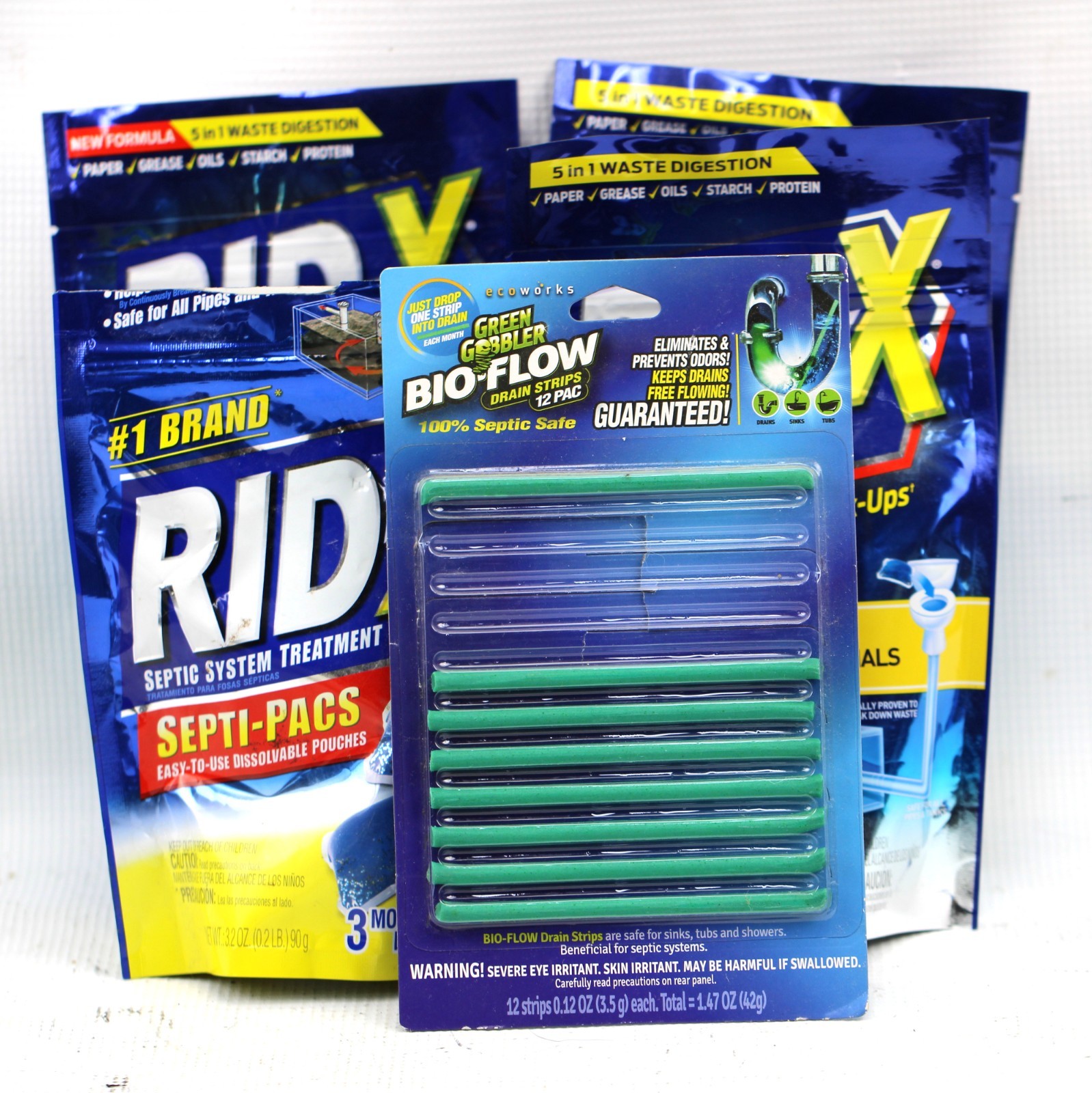 9 Month Supply! RID-X POWDER PACS Septic Tank Treatment Enzyme Septi BONUS!