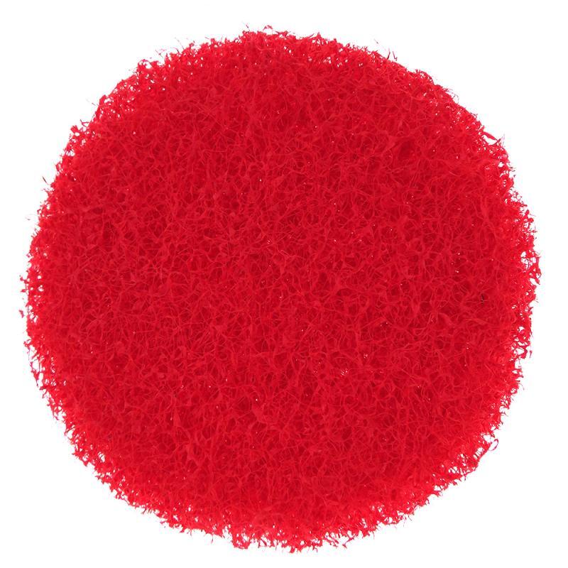 4 Inch 100mm Red Round Flocking Scouring Pad Nylon Fiber Abrasive Sanding Discs