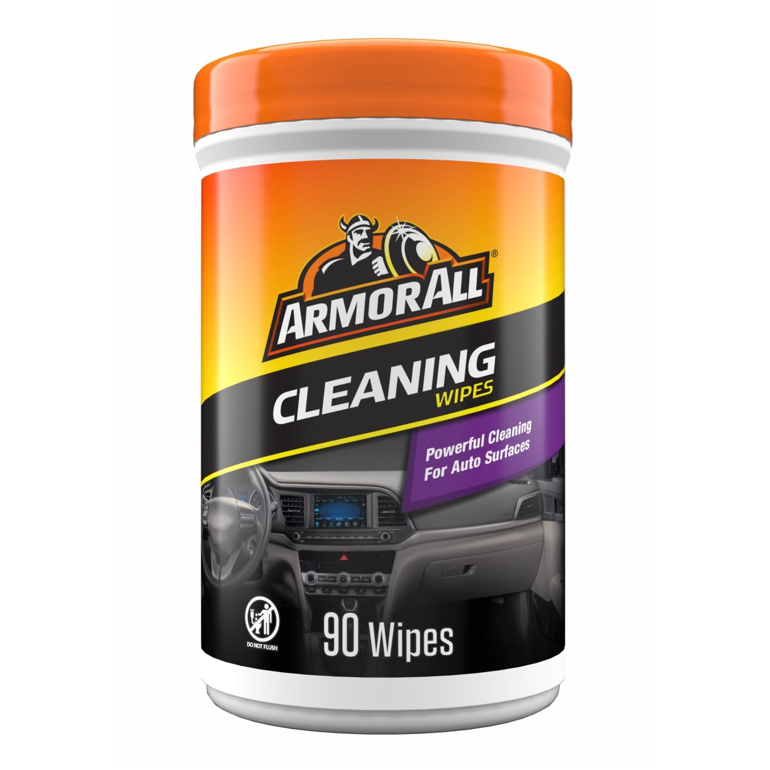 Armor All Car Cleaning Wipes 90 Count Convenient Car Interior Dashboard Leather