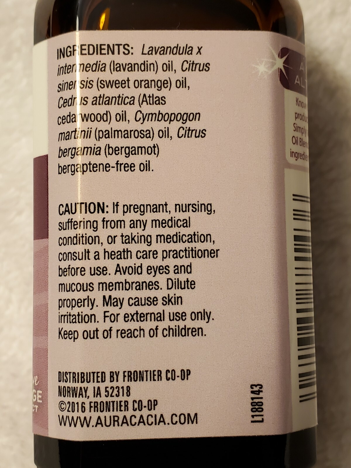 Aura Cacia Home Care Petal Power Essential Oil Blend 2 oz (59 mL) Fabric