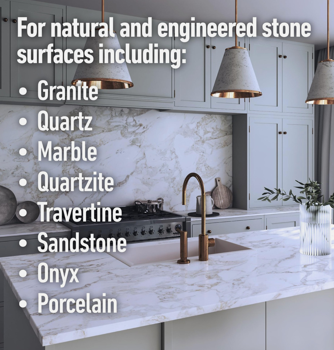 Granite Sealer Spray, for Granite, Quartz, Marble, 6 Bottles, A full CASE