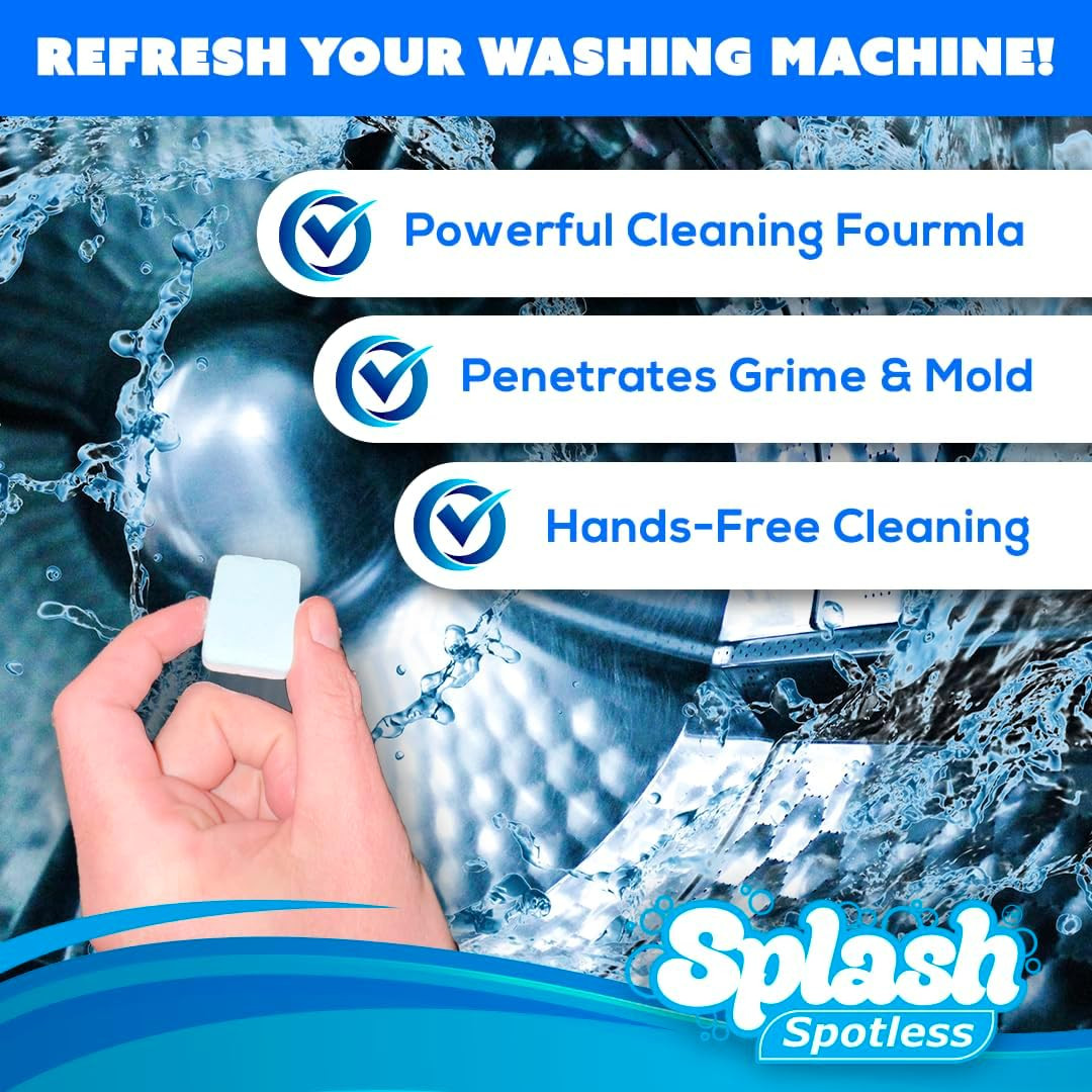 Washing Machine Cleaner for HE Front Load & Top Load Washers, 6 Count (Pack of 1