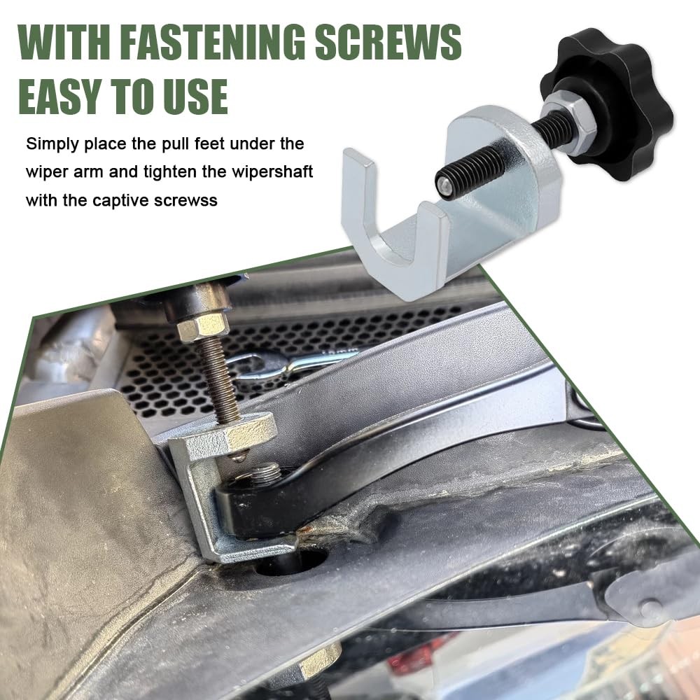 Car Windshield Wiper Arm Puller Removal Tool Adjustable Knob Carbon Steel Auto
