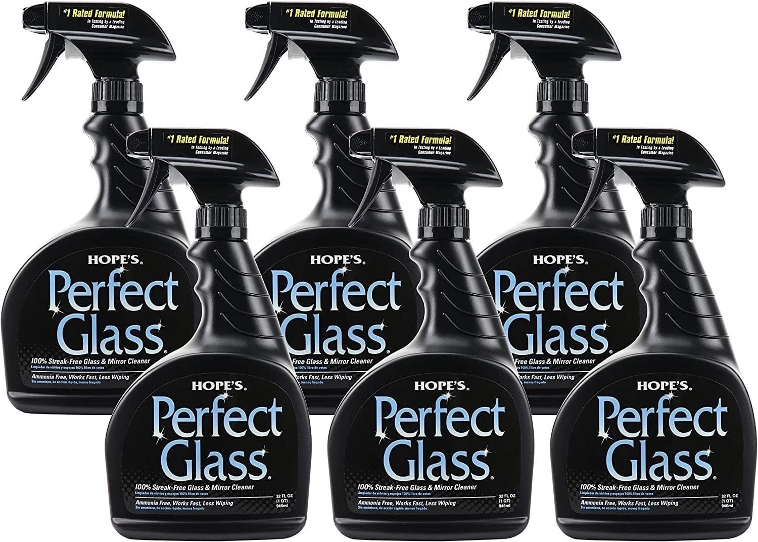 Glass Cleaner Spray, Streak-Free Formula, 32oz