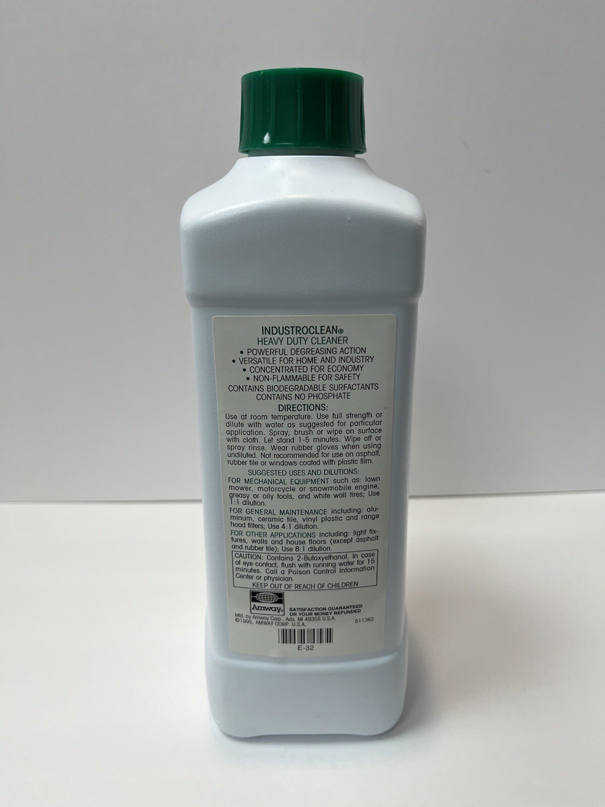 Vintage New Amway INDUSTROCLEAN Heavy Duty Cleaner 1 Liter Degreaser