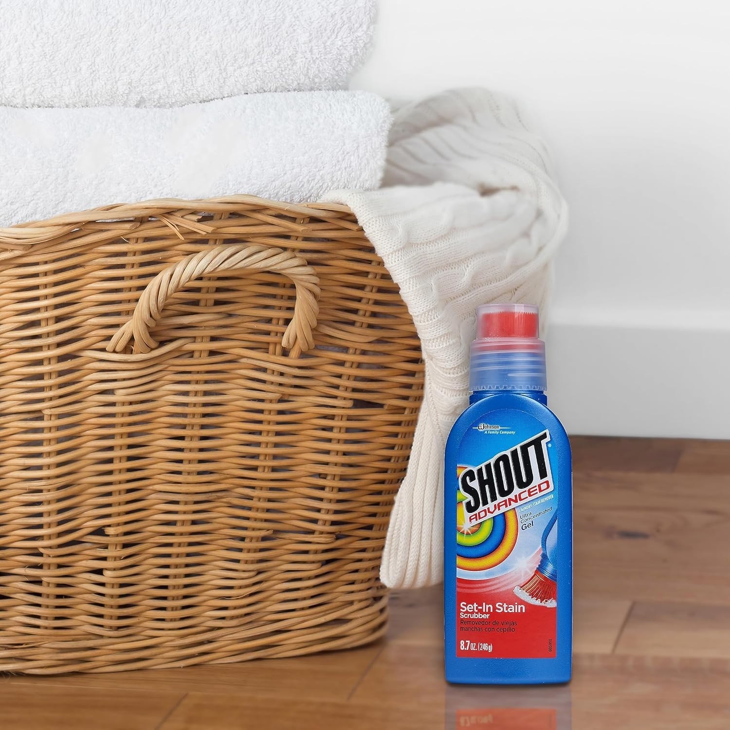 Effortless 8.7oz Stain Remover Gel with Brush – Ultimate Laundry Solution