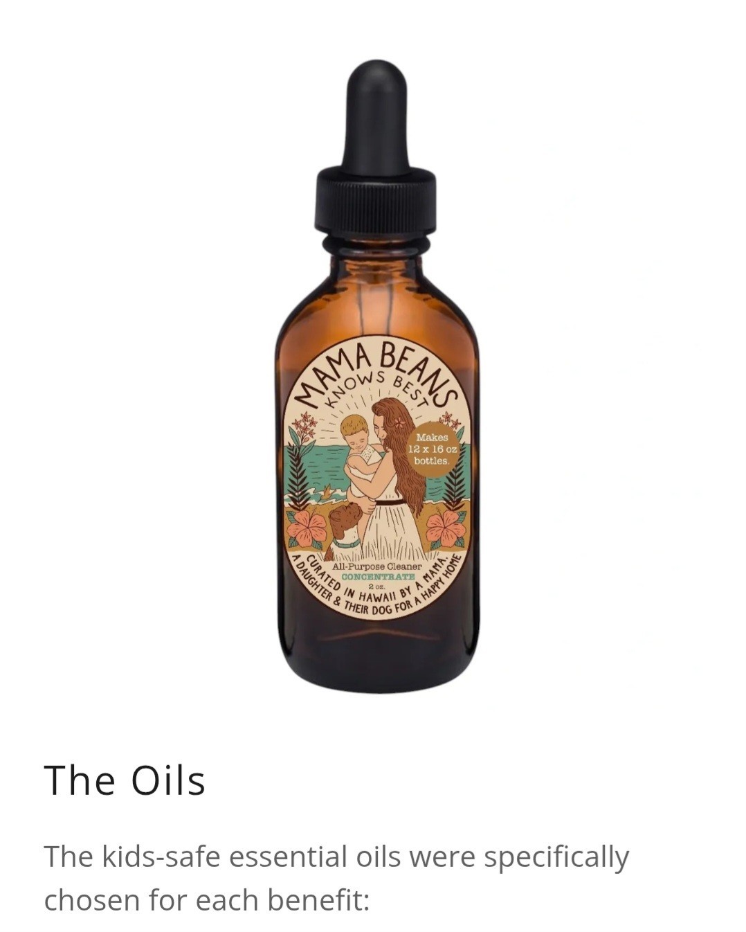 Mama Beans Knows Best Aromatherapy Cleaning Concentrate Essential Oils Eco Kids