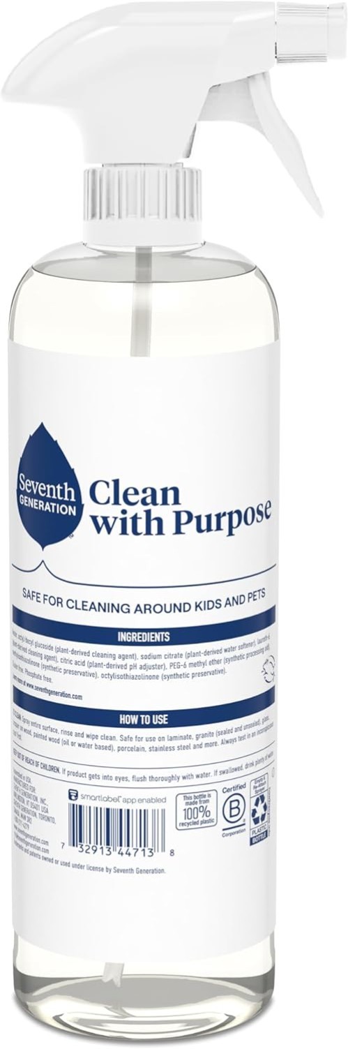 Seventh Generation Free & Clear All-Purpose Cleaner – Eco-Friendly 4-Pack, 23 oz