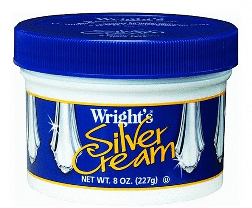 SILVER CREAM PinK POLISH PASTE cleaner Sterling Flatware & Jewelry Wright’s 014