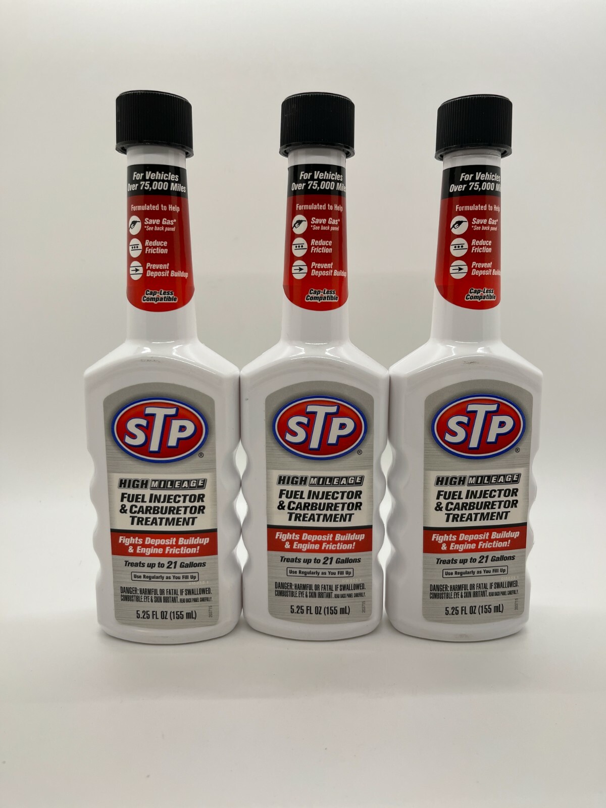 STP High Mileage Fuel Injector & Carburetor Treatment – 5.25 fl oz (155 mL) NEW!