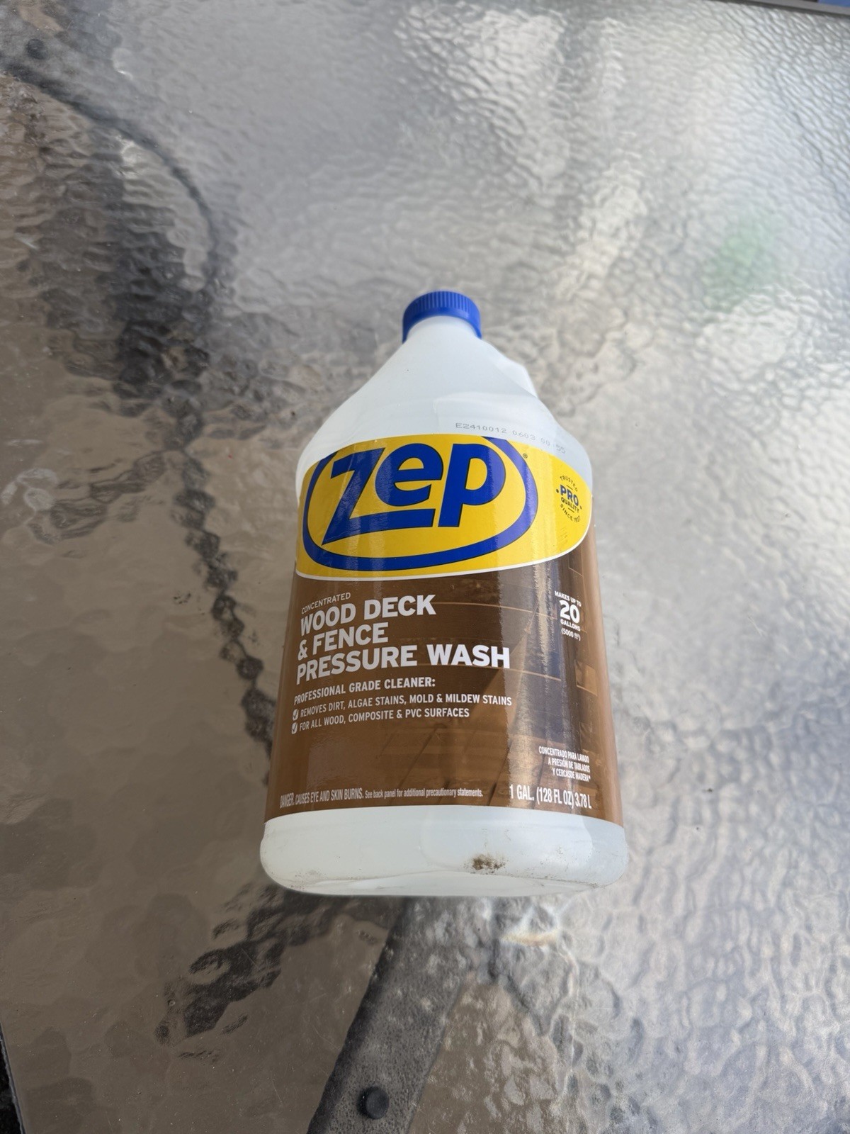 Zep Wood Deck and Fence Pressure Wash Cleaner Concentrate 1-Gallon Each (4 PACK)