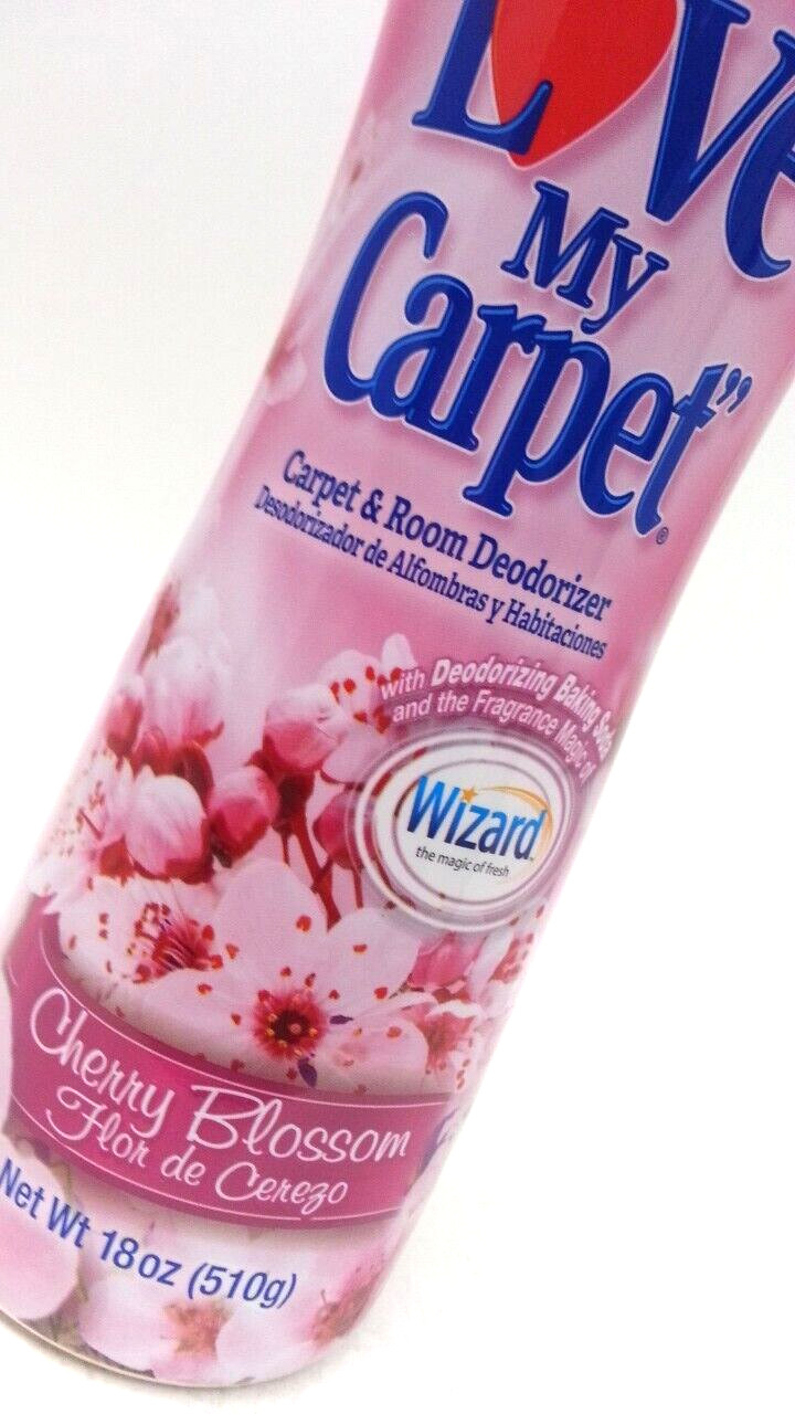 5x LOVE MY CARPET 2-in-1 Carpet & Room Deodorizer CHERRY BLOSSOM 18 Oz Ea SEALED
