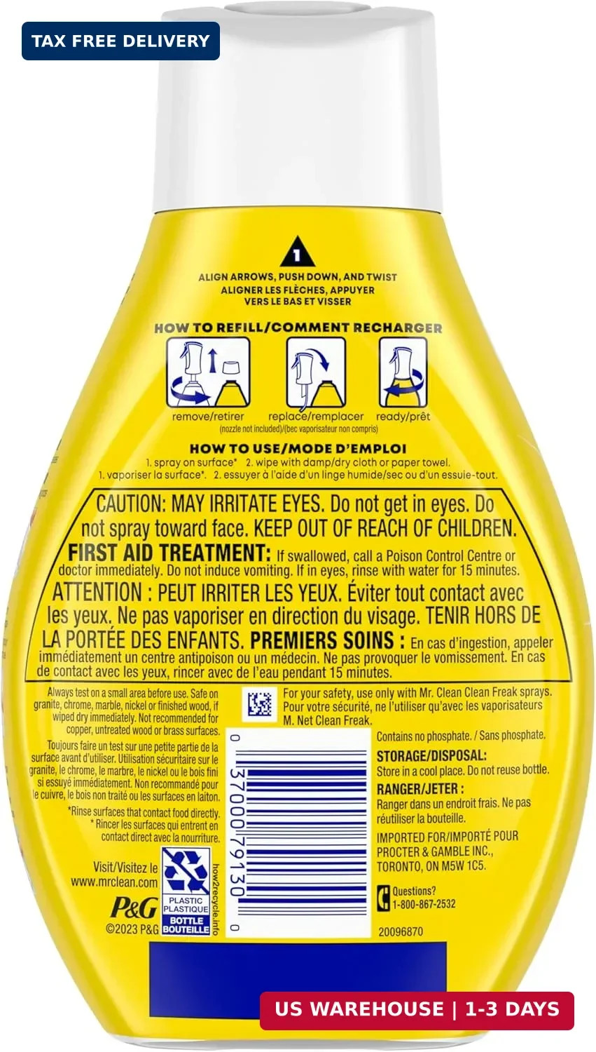 Mr. Clean Clean Freak Multi Surface Cleaning Spray, Deep Cleaning Mist Starter K