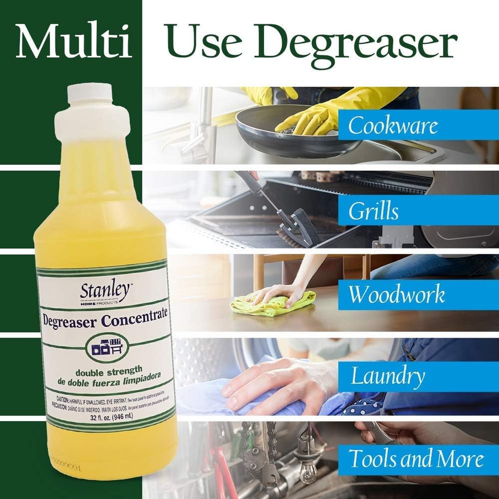 Degreaser Concentrate, Industrial Strength, Makes 64 Gallons, Multi Surface