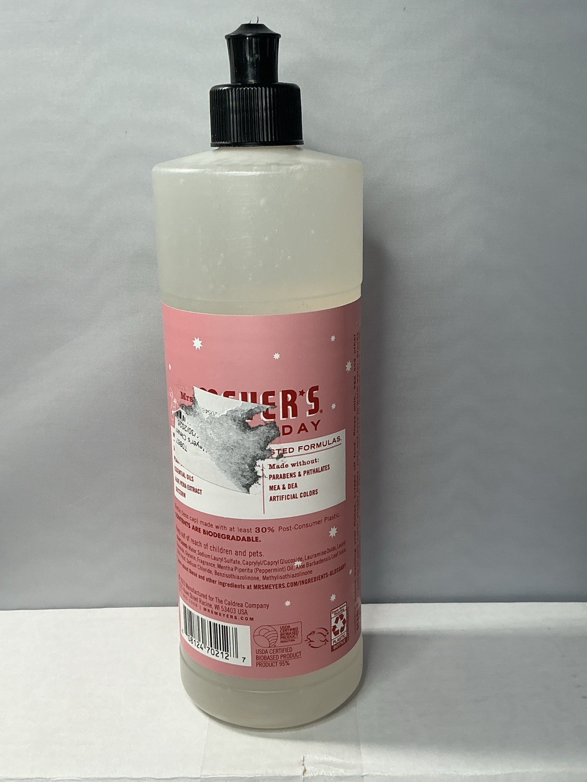 MRS. MEYER’S CLEAN DAY Liquid Dish Soap, Biodegradable Formula, Limited Edition