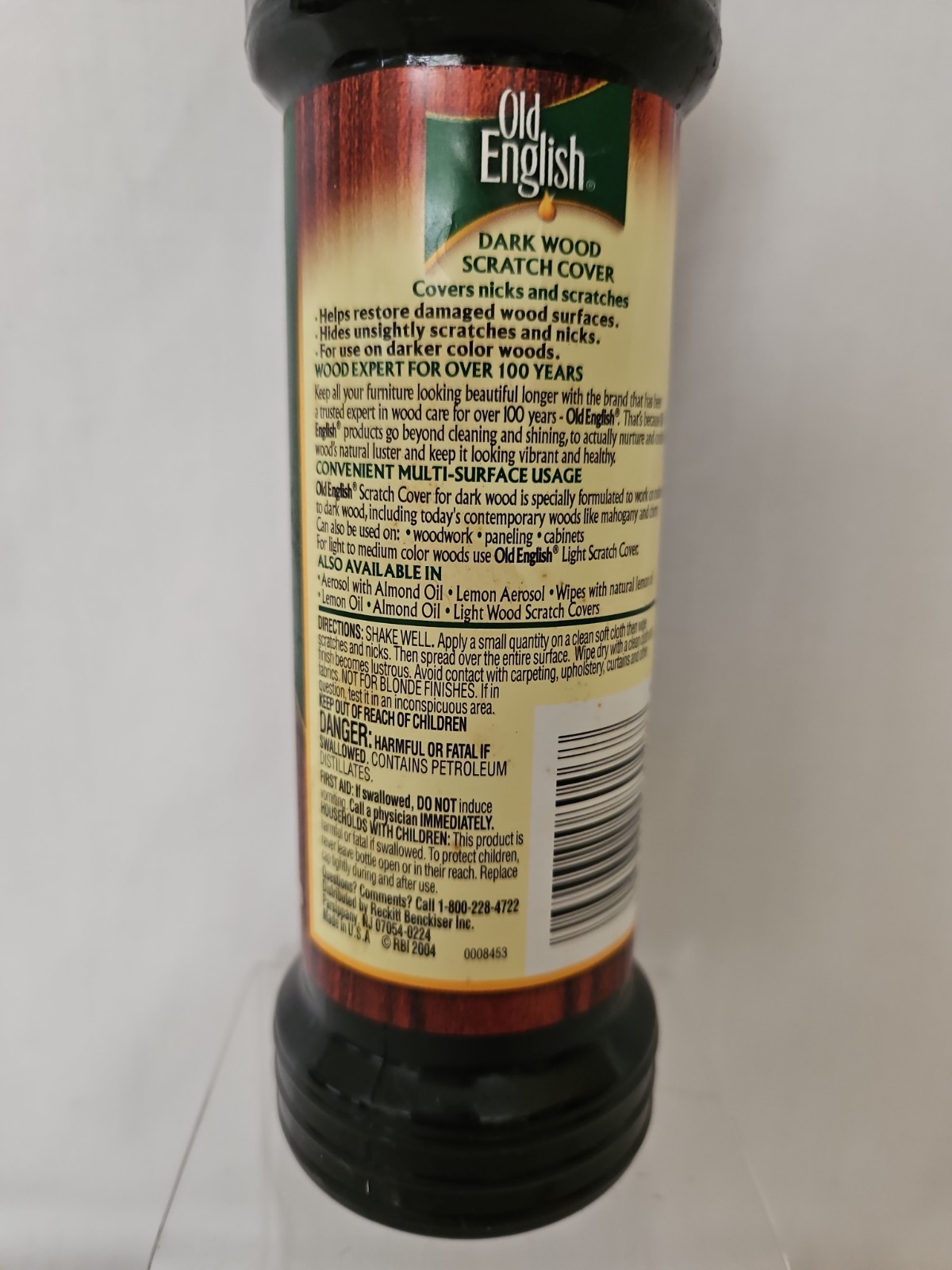 Old English Furniture Scratch Cover for Dark Woods 8oz Bottle
