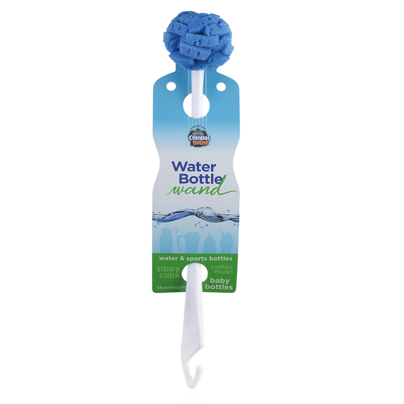 Compac Home Water Bottle Wand 12 inch Long Handle for Thermos Baby Bottle Mugs